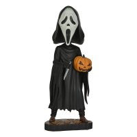 Scream Head Knocker Wackelkopf-Figur Ghost Face with Pumpkin 20 cm