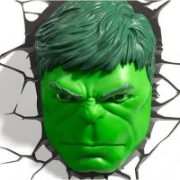 Marvel 3D LED Leuchte Hulk Face 3D