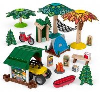 Fisher Price Wonder makers Holz Bausteine Campingplatz 28x30cm0