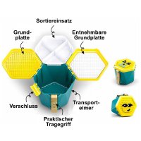 Spiel- & Transporteimer Grün inkl. 334 Teile