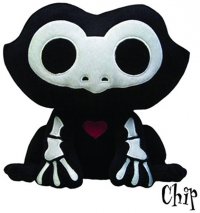 Skelanimals Plüsch Chip der Frosch 20 cm
