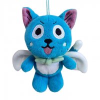 Fairy Tail Plüschfigur mit Schlüsselanhänger Happy 10 cm