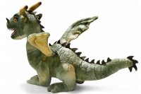 Plüsch Drachen sitzend grün