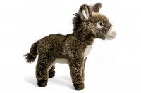 Plüsch Esel grau-braun stehend