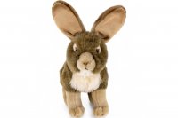 Plüsch Hase sitzend mit großen Ohren