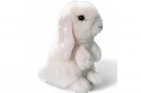 Plüsch Hase weiß stehend, Schneehase