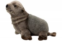 Plüsch-Seehund, Robbe grau