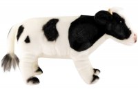 Plüsch-Kuh stehend schwarz-weiß