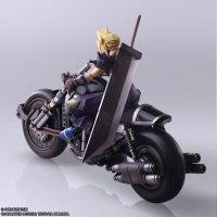Final Fantasy VII Bring Arts Actionfigur und Fahrzeug Cloud Strife & Hardy-Daytona 15 cm