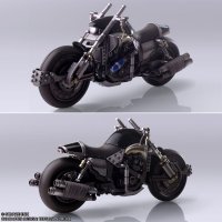 Final Fantasy VII Bring Arts Actionfigur und Fahrzeug Cloud Strife & Hardy-Daytona 15 cm