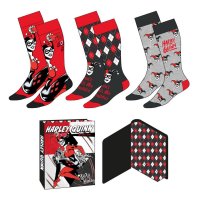 DC Comics Socken 3er-Pack Harley Quinn 36-43