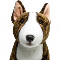 Plüsch Pitbull sitzend braun