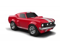 Rennwagen Ford Mustang rot