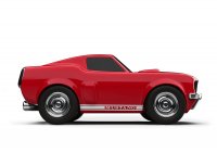 Rennwagen Ford Mustang rot