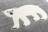 Teppich, Eisbär silbergrau, 120x180 cm
