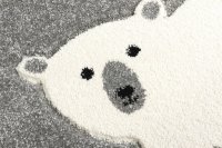 Teppich, Eisbär silbergrau, 120x180 cm