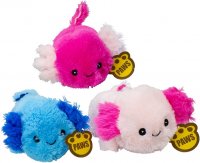 3er Set Plüsch liegender Axolotl 3-fach sortiert 22 cm