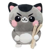 Funny Cat Plüschfigur Cat with Chopsticks 25 cm