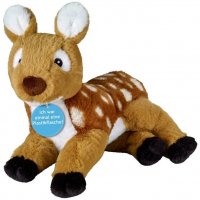 Plüsch Eco-Line -25cm, braun, liegend, Rehkitz